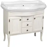 SAPHO RETRO umyvadlová skříňka 89x80x48cm, starobílá (1621)