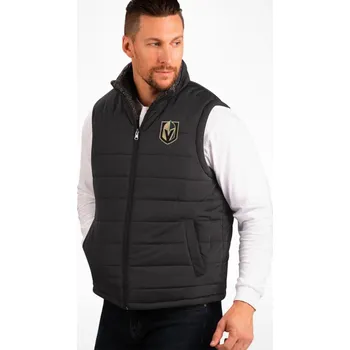 Pánská vesta G-III Pánská Oboustranná Vesta Vegas Golden Knights NHL Power Hitter Reversible Vest Velikost: S