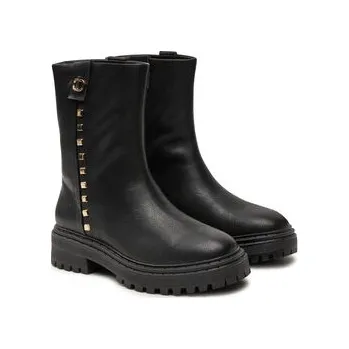 Dámské kozačky Polokozačky TWINSET Biker 242TCP074 Černá 37