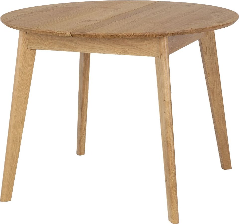 NZL-JS305 Dubový rozkládací stůl průměr 100cm