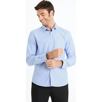 Pánská košile Celio Bavlněná košile Faviv - Pánské Celio světle modrá 2914264