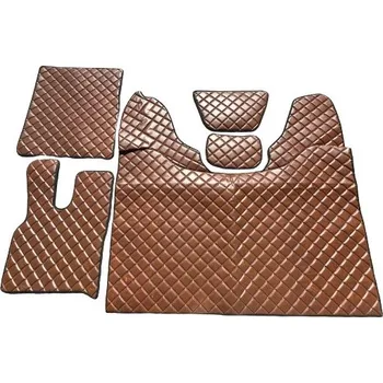 autokoberec Koberce kožené pro DAF 106XF od 2017 AUTOMAT, hnědá barva