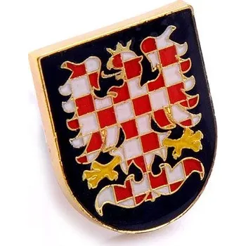 Odznak (pins) Moravská orlice 2,2 x 1,7 cm - barevný-černý