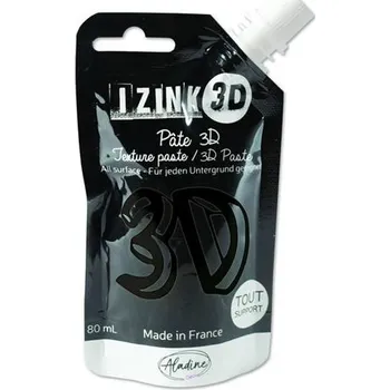 Výtvárné potřeby IZINK 3D reliéfní pasta 80 ml/caviar, černá