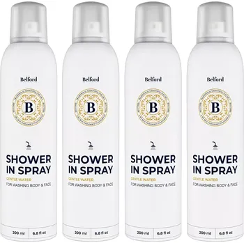 Sprchový gel Belford Shower In Spray Sada sprch ve spreji na celé tělo i obličej 4×200 ml