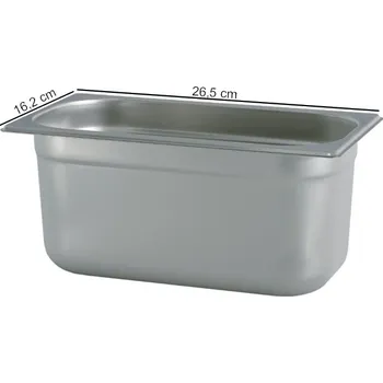 Plech na pečení TOMGAST | Gastronádoba PROFI velikost GN 1/4, výška 20 cm (Gastronádoba GN 1/4 - hloubka 20 cm)