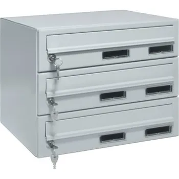 Železářství M37/3 rovná schránka RAL7035 RAL 7035 / Šedá