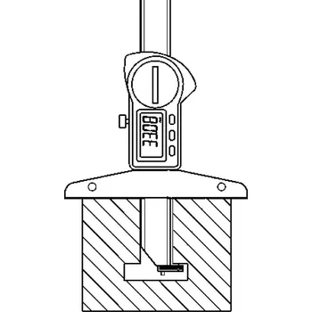 Měřicí nástavec pro posuvný hloubkoměr hp 1271455
