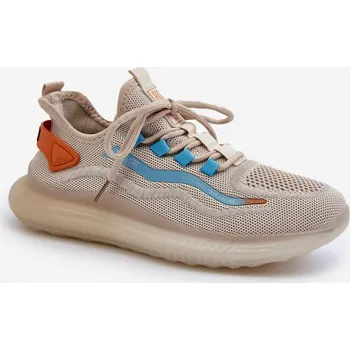 Pánská běžecká obuv Pánské sportovní boty HI-POLY SYSTEM Big Star NN174451 Barva: Béžová, Velikost: 43