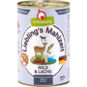 Krmivo pro psa GranataPet Liebling‘s Mahlzeit se zvěřinou a lososem 6 × 400 g