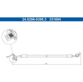 Brzdová hadice Brzdová hadice ATE 24.5296-0395.3