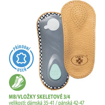 Vložka do bot Santé MB/VLOŽKY SKELETOVÉ 3/4 (35-47) Velikost: 42