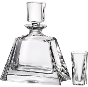 Sklenice Bohemia crystal set na likér Kathrene 6+1