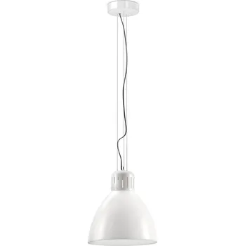 Stojací lampa Leucos JJ Big, bílé závěsné svítidlo, 1x45W LED 2700/3000K stmívatelné, průměr 41cm