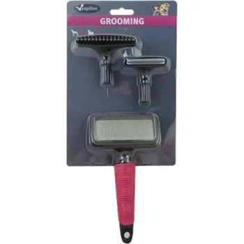 Kartáč pro zvířata PAPILLON SADA VYČESÁVACÍ PÉČE 3 V 1