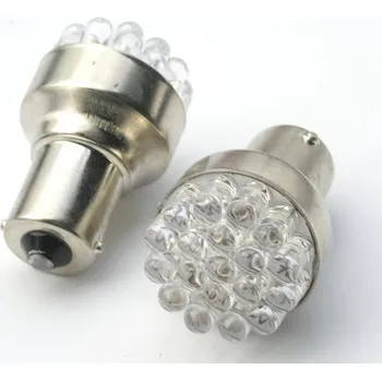 Autodoplněk Žárovka 19LED 12V Ba15s červená 2 ks