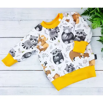 Dívčí mikina Kulišárny Mikina basic BEDEAR Yolk VELIKOST: 98