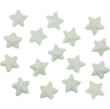Vánoční dekorace Dílky z polystyrenu hvězdy 3,5cm, 16ks