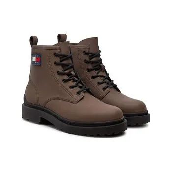 Pánská treková obuv Turistická obuv Tommy Jeans EM0EM01447 Hnědá 40