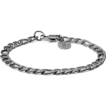 Náramek Cosmo Amager Figaro řetízkový náramek stříbrné barvy - Lucleon