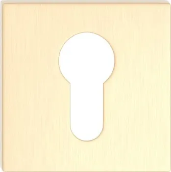 Dveřní kování Dolní štít na vložku, mosaz broušený SZKFIMSY Mosadz