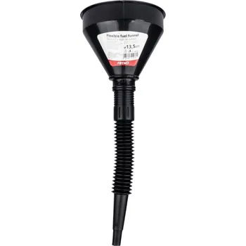 Kanystr AMIO Flexibilní černý univerzální trychtýř se sítkem 13,5cm