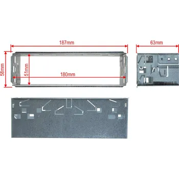 Auto Hi-Fi Rámeček 1DIN autorádia