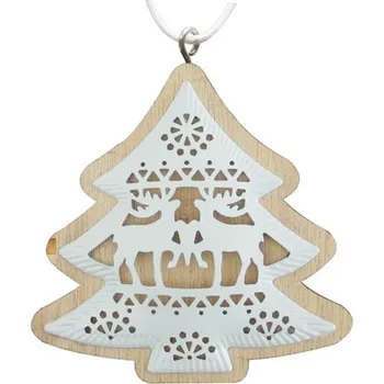 Vánoční dekorace Ozdoba MAGICHOME VÁNOCE STROMEK JELENE, závěsná, 5 ks/bal
