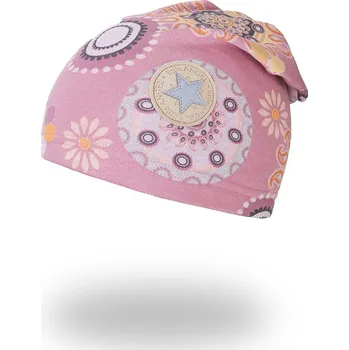 Módní doplněk Little Angel Čepice spadlá hřejivá - starorůžová vzor Velikost čepic: 6 | 54-57 cm