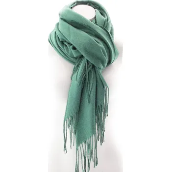 Šátek Světle zelený jednobarevný dámský hřejivý šátek Siglitiki