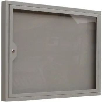 Informační vitrína 73x70cm šedá RAL7035 pole - magnetické