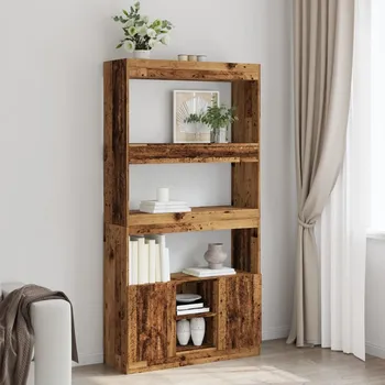 vidaXL Skříň highboard old wood 92 x 33 x 180 cm kompozitní dřevo