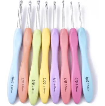 Háček na háčkování Háčky na háčkování, MIX BAREV, 15x1,4x1 cm, 8ks/bal.