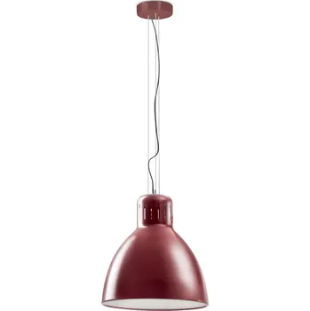Stojací lampa Leucos JJ Great, červené závěsné svítidlo, 1x45W LED 2700/3000K stmívatelné, průměr 56cm