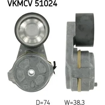 Auto-moto Napínák, žebrovaný klínový řemen SKF VKMCV 51024