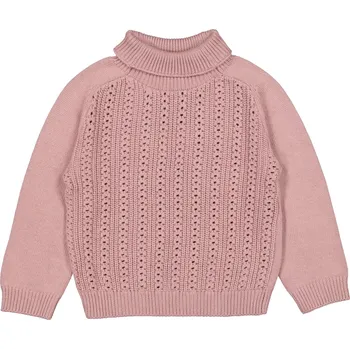 Dámský svetr Dětský svetr s rolákem ze směsi vlny Talmi "Light Mauve" MarMar VELIKOST: 6-7 let
