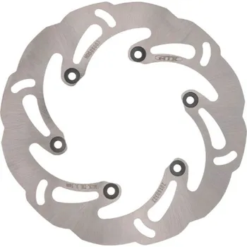 Brzda pro motocykl MTX PARTS brzdový kotouč zadní KTM EXC/SX 125/250 91-25, EXC 300 00-25, EXC-F/SX-F/XC-F 350 11-25, EXC 450 03-25, EXC 500 12-19, HUSQVARNA FC/FE 250/350/450 14-25, TE 125/250/300 14-25 WAVE (220X110X4mm) (6X6,5mm) (MTX PARTS brzdový kotouč zadní KTM EXC/S