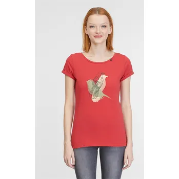 Dámská móda RAGWEAR triko - Fllorah Print Gots Red (4000)
