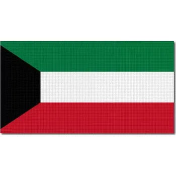Vlajka Pelisport Kuvajtská vlajka tištěná 6 x 3 cm