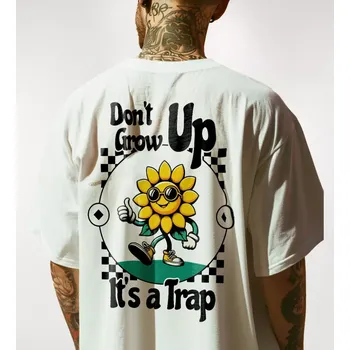 Pánské tričko Don't Grow Up cotton T-shirt - White - XL