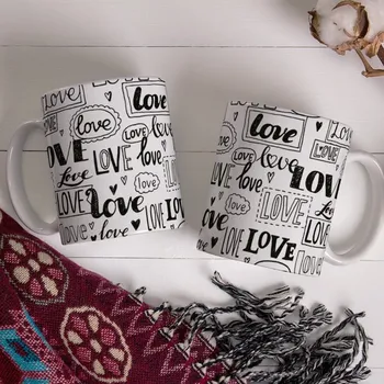 Hrnek Love - Černá