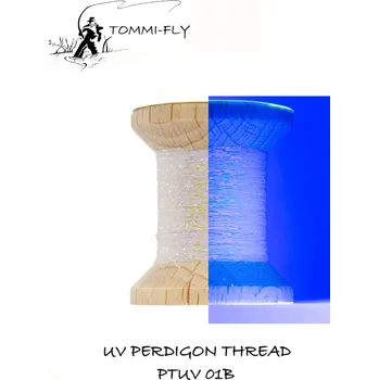 Tommi-Fly Nit UV Perdigon Thread Blue Shiny