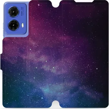 Pouzdro na mobilní telefon Flipové pouzdro Mobiwear - Motorola Moto G85 5G - V147P Mlhovina (Knížkové flip pouzdro, obal, kryt na mobil Motorola Moto G85 5G - V147P Mlhovina, materiál Umělá kůže + TPU - ochrana 360°, stojánek, silikonová vanička, magnetické zavírání)