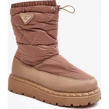 Dámská zimní obuv Dámské sněhule na tlusté podešvi Lureta Barva: Béžová, Velikost: 39
