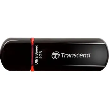 USB flash disk TRANSCEND Flash Disk 4GB JetFlash®600, USB 2.0 (R:20/W:10 MB/s) černá/červená