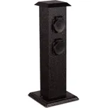 Ecolite Zahradní sloupek 4x zásuvka s krytem, IP44 XSMM-204F