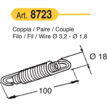 Rám pro motocykl Buzetti Pružina stojanu 8723