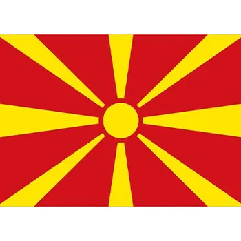 Vlajka Samolepka vlajky Severní Makedonie Alerion