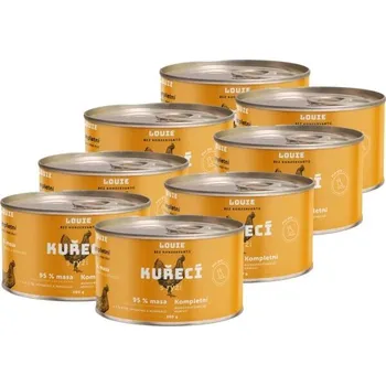 Krmivo pro psa Psí konzervy LOUIE KUŘECÍ S RÝŽÍ 8x 200 G UNI Žlutá