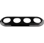 Čtyřnásobný porcelánový rámeček - černý